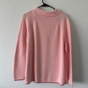 Talbots Pink Cowl Neck Sweater Soft Knit